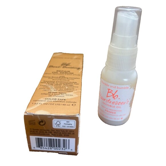 Bumble & Bumble LOT 2 PCS Repair Oil Serum 1.62 Oz & Invisible Oil Primer 1 oz - Picture 4 of 6